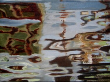 Painting titled "" BATEAU IVRE -4-"" by Catherine Chesneau, Original Artwork