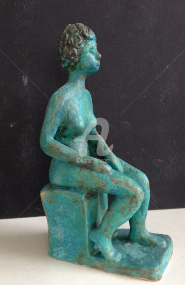 Sculpture intitulée "Une pose.jpg" par Catherine Clare, Œuvre d'art originale, Céramique