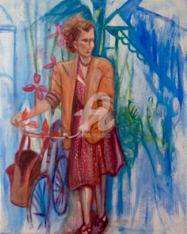 Painting titled "Lucienne" by Catherine Clare, Original Artwork