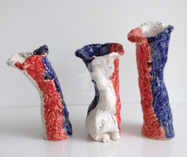 Sculpture titled "Tricolore" by Catherine Clare, Original Artwork