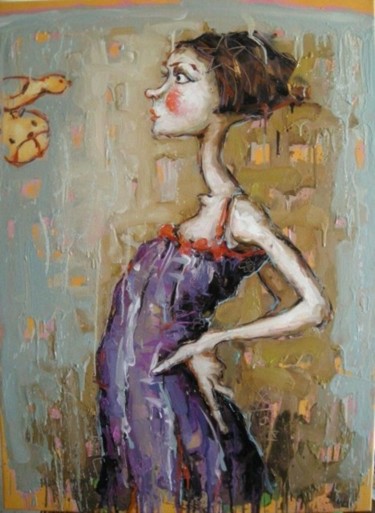 Painting titled "Une aide précieuse" by Catherine Cornec, Original Artwork
