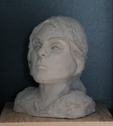 Scultura intitolato "Suzanne Valadon d'a…" da Catherine Costet (Lccat), Opera d'arte originale, Terracotta