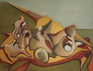 Peinture intitulée "Bord de mer" par Catherine Costet (Lccat), Œuvre d'art originale, Pastel
