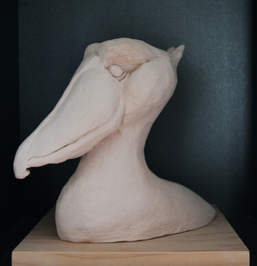 Sculpture intitulée "Bec-en-sabot du Nil" par Catherine Costet (Lccat), Œuvre d'art originale