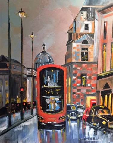 Painting titled "london-by-night.jpg" by Catherine Degrenne, Original Artwork