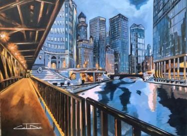 Pintura titulada "CHICAGO" por Catherine Degrenne, Obra de arte original, Acrílico