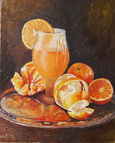Peinture intitulée "orangeade.jpg" par Catherine Digue - Turpin, Œuvre d'art originale