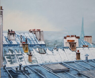 Painting titled "paname.jpg" by Catherine Digue - Turpin, Original Artwork