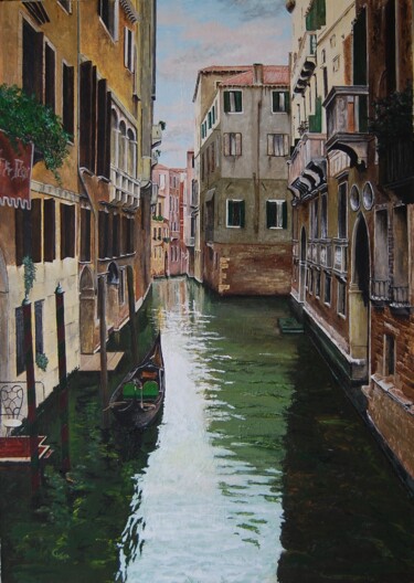 Painting titled "venise-02.jpg" by Catherine Digue - Turpin, Original Artwork