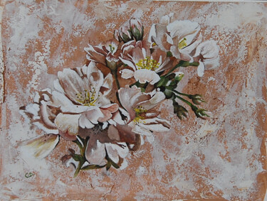 Painting titled "printemps.jpg" by Catherine Digue - Turpin, Original Artwork, Gouache