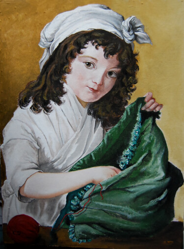 Painting titled "alexandrine-emilie-…" by Catherine Digue - Turpin, Original Artwork, Gouache
