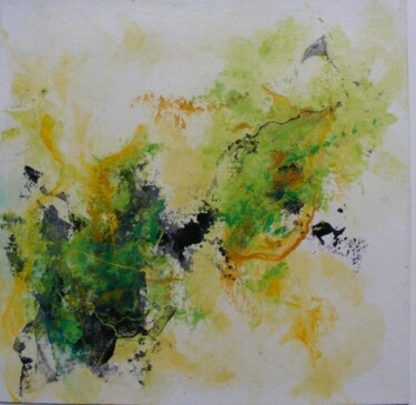 Painting titled "abstrait d'été" by Catherine Dufrene (Katy), Original Artwork, Acrylic