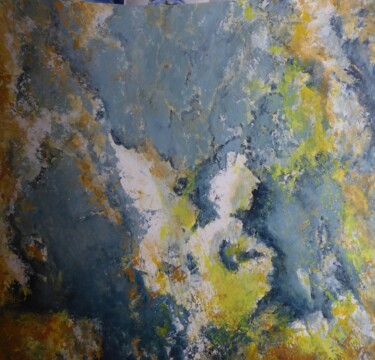 Peinture intitulée "Empreintes minérale…" par Catherine Dufrene (Katy), Œuvre d'art originale, Acrylique