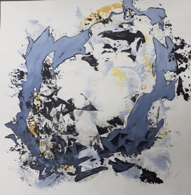 Pintura intitulada "Abstrait C3" por Catherine Dufrene (Katy), Obras de arte originais, Acrílico