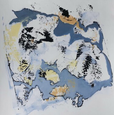 Картина под названием "Abstrait C4" - Catherine Dufrene (Katy), Подлинное произведение искусства, Акрил