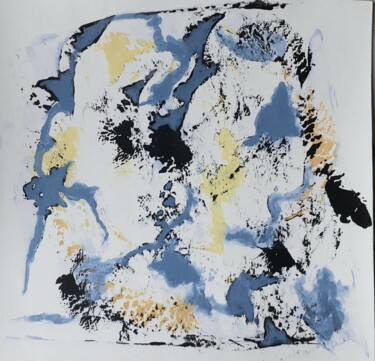 Pittura intitolato "Abstrait C5" da Catherine Dufrene (Katy), Opera d'arte originale, Acrilico