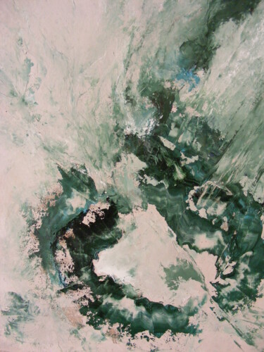 Pittura intitolato "Fossile" da Catherine Dufrene (Katy), Opera d'arte originale, Olio
