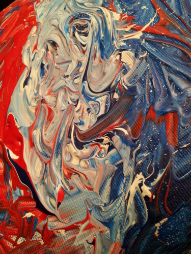 Peinture intitulée "attentats" par Catherine Elsass, Œuvre d'art originale