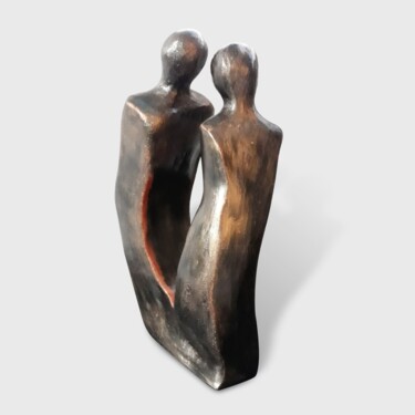 Скульптура под названием "Sculpture ATTRACTIO…" - Catherine Fouvry Leblois (Catef), Подлинное произведение искусства, Террак…
