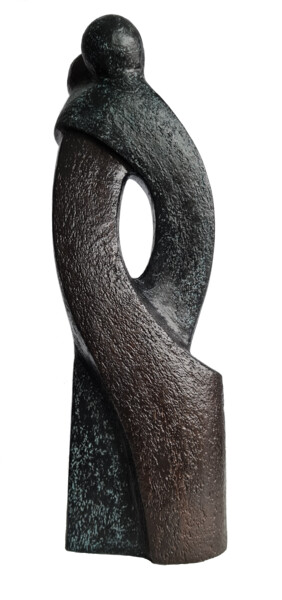 Скульптура под названием "In my arms" - Catherine Fouvry Leblois (Catef), Подлинное произведение искусства, Глина