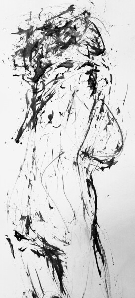 Dibujo titulada "Encre" por Catherine Gardon, Obra de arte original, Tinta