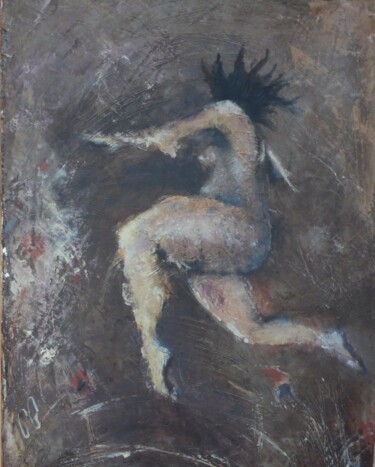 Peinture intitulée "Petit saut" par Catherine Gardon, Œuvre d'art originale, Acrylique