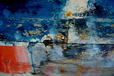 Photographie intitulée "fissures bleues 3" par Catherine Gendron, Œuvre d'art originale