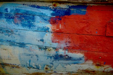 Photographie intitulée "fissures bleues 5" par Catherine Gendron, Œuvre d'art originale