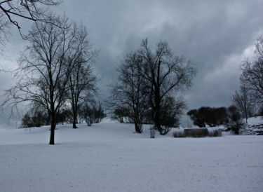 Photographie intitulée "ciel d'hiver" par Catherine Gendron, Œuvre d'art originale