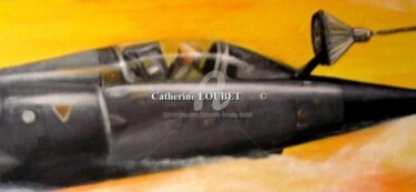 Картина под названием "Mirage F1" - Catherine Indiana Loubet, Подлинное произведение искусства, Масло
