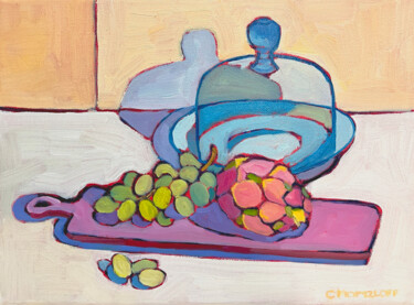 Картина под названием ""Dragon Fruit and G…" - Catherine J. Martzloff, Подлинное произведение искусства, Масло Установлен на…