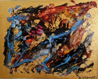 Painting titled "EXPERIENCE" by Catherine Jacomet, Original Artwork, Acrylic
