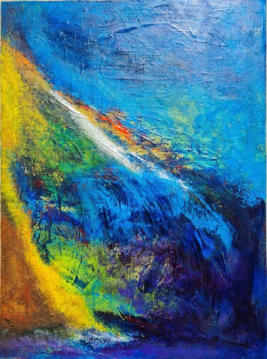 Peinture intitulée "AQUARIUS" par Catherine Jacomet, Œuvre d'art originale, Acrylique