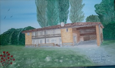 Pintura intitulada "Maison de Fabienne" por Catdicop, Obras de arte originais, Óleo
