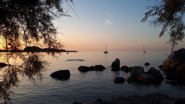 Photographie intitulée "Coucher de Soleil -…" par Catdicop, Œuvre d'art originale, Photographie numérique