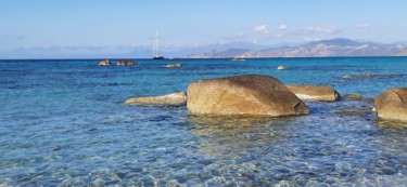 Photographie intitulée "Ile Rousse Corse bl…" par Catdicop, Œuvre d'art originale, Photographie numérique