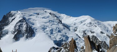 Photographie intitulée "Mont Blanc Vaporeux…" par Catdicop, Œuvre d'art originale, Photographie numérique