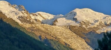 Photography titled "Mont Blanc au couch…" by Catdicop, Original Artwork, Non Manipulated Photography