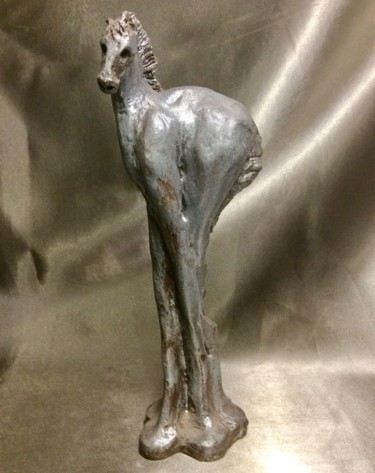 Sculpture titled "Haut Cheval" by Catherine Lesueur (C.Lesueur), Original Artwork, Ceramics