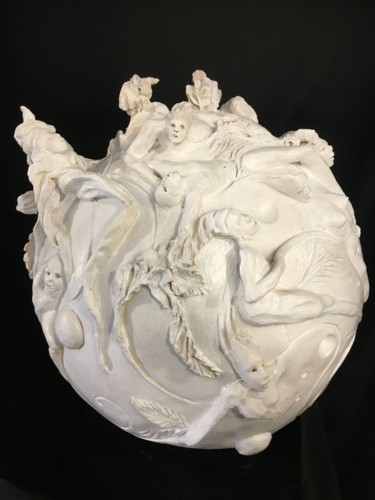 Skulptur mit dem Titel "IMAGINE' ERE" von Catherine Lesueur (C.Lesueur), Original-Kunstwerk, Keramik