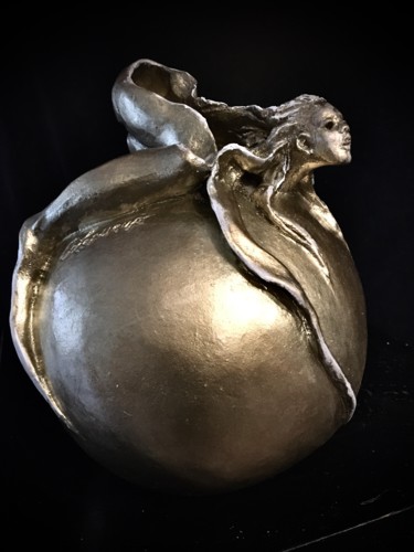 Скульптура под названием "Galaxie" - Catherine Lesueur (C.Lesueur), Подлинное произведение искусства, Керамика