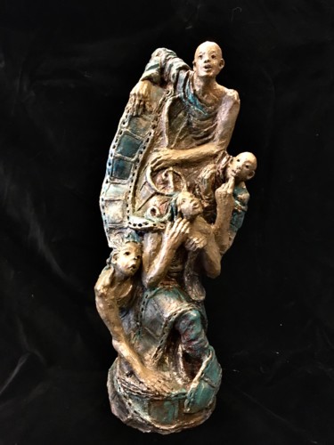 Скульптура под названием "LIEU DE TOURNAGE" - Catherine Lesueur (C.Lesueur), Подлинное произведение искусства, Керамика