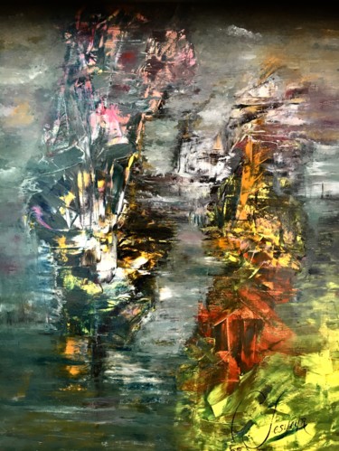 Pintura titulada "Mirage" por Catherine Lesueur (C.Lesueur), Obra de arte original, Oleo Montado en Bastidor de camilla de m…