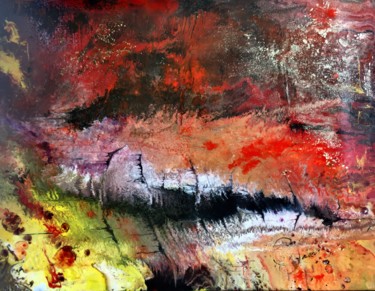 Картина под названием "Vibrance" - Catherine Lesueur (C.Lesueur), Подлинное произведение искусства, Акрил Установлен на Дере…