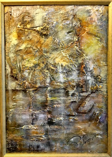Malerei mit dem Titel "Art et Matière" von Catherine Lesueur (C.Lesueur), Original-Kunstwerk, Acryl