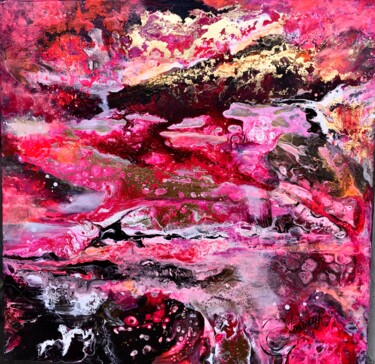 Malerei mit dem Titel "Pink" von Catherine Lesueur (C.Lesueur), Original-Kunstwerk, Acryl