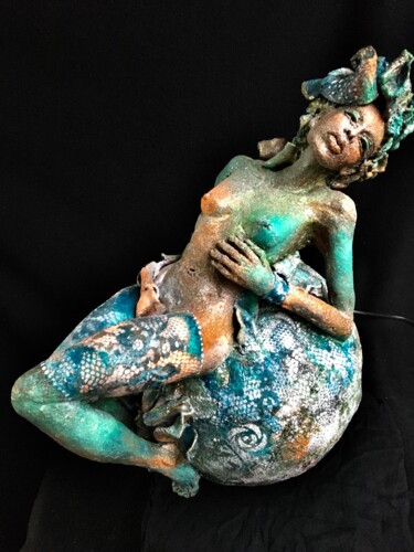 Escultura intitulada "AGENA" por Catherine Lesueur (C.Lesueur), Obras de arte originais, Cerâmica