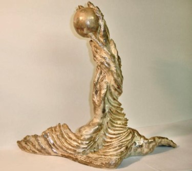Sculptuur getiteld "humanite" door Catherine Lesueur (C.Lesueur), Origineel Kunstwerk, Keramiek