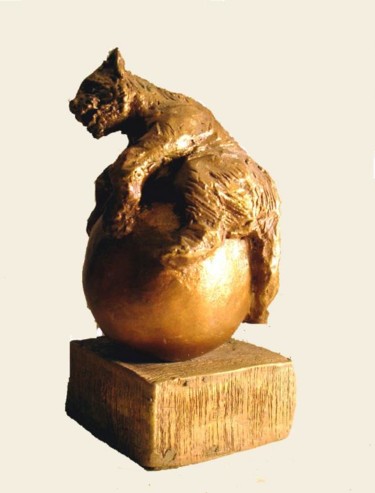 Arts numériques intitulée "TROPHEE TIGRE" par Catherine Lesueur (C.Lesueur), Œuvre d'art originale, Objets