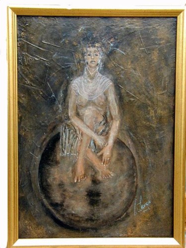 Peinture intitulée "FEMME DU MONDE" par Catherine Lesueur (C.Lesueur), Œuvre d'art originale, Huile